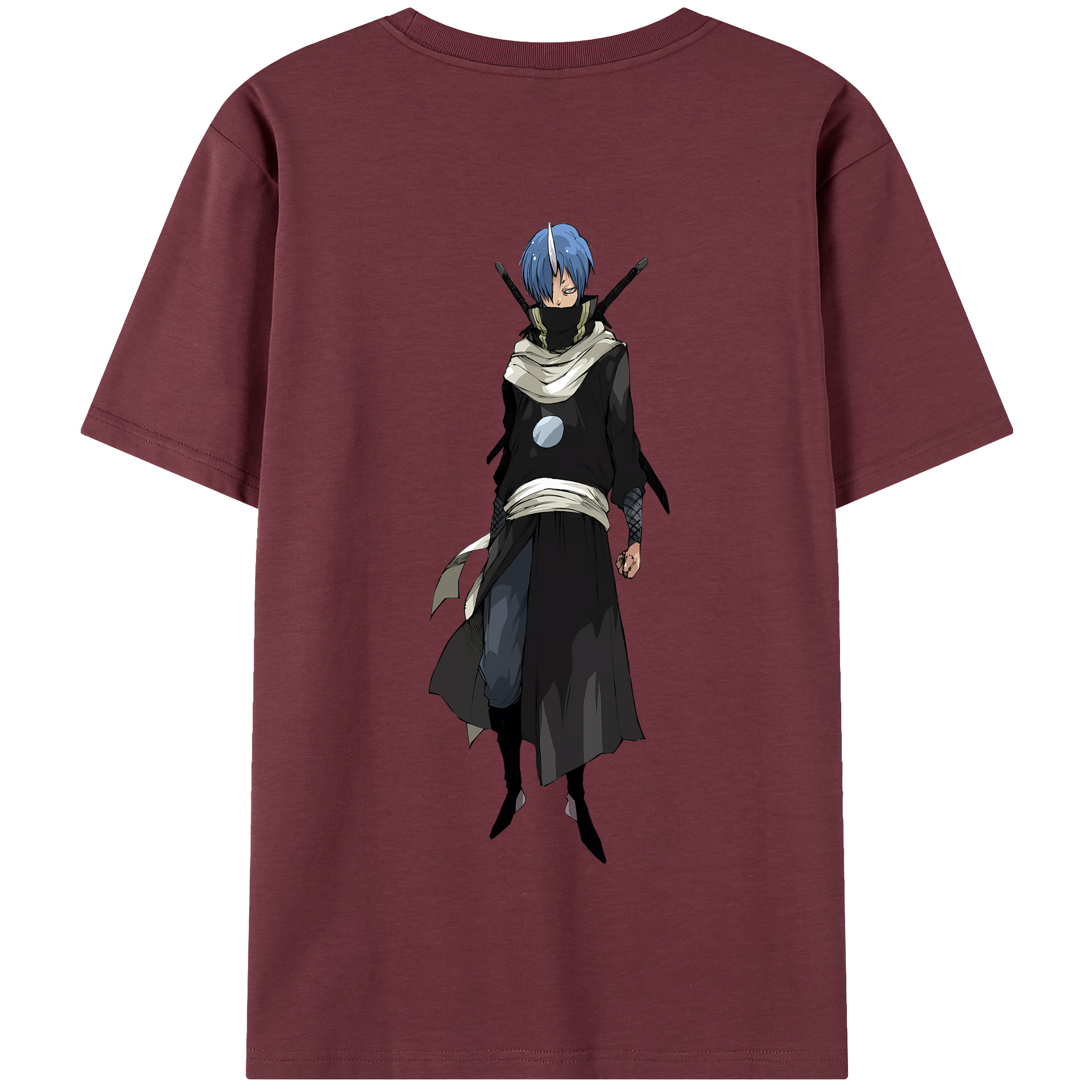 （画像用） 転スラ Regarding Reincarnated to Slime 綿100％半袖Tシャツ（背面プリント）
